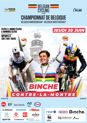 Le Championnat de Belgique de Cyclisme est de retour à Binche