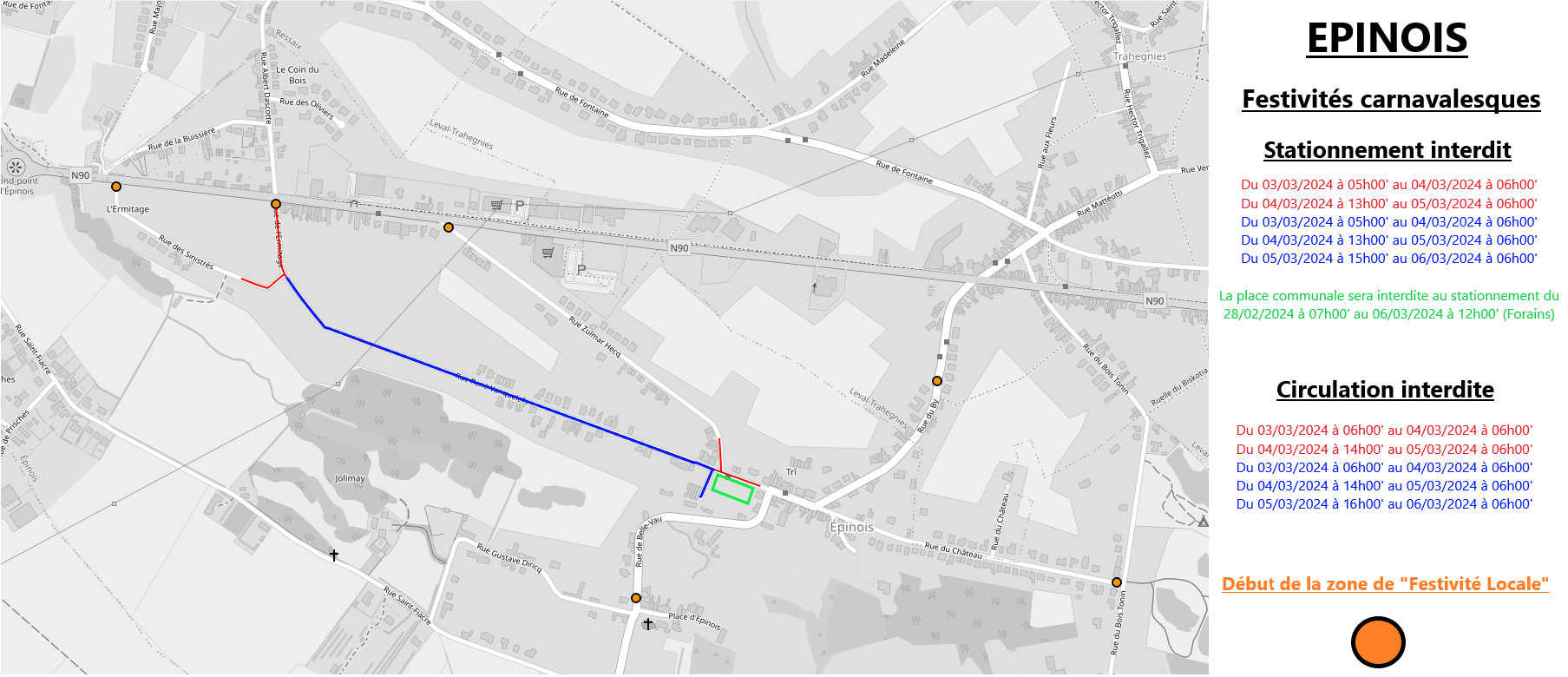 Plan mobilité carnaval Epinois