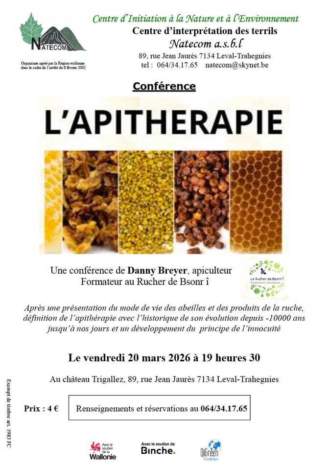 Conférence apithérapie Natecom