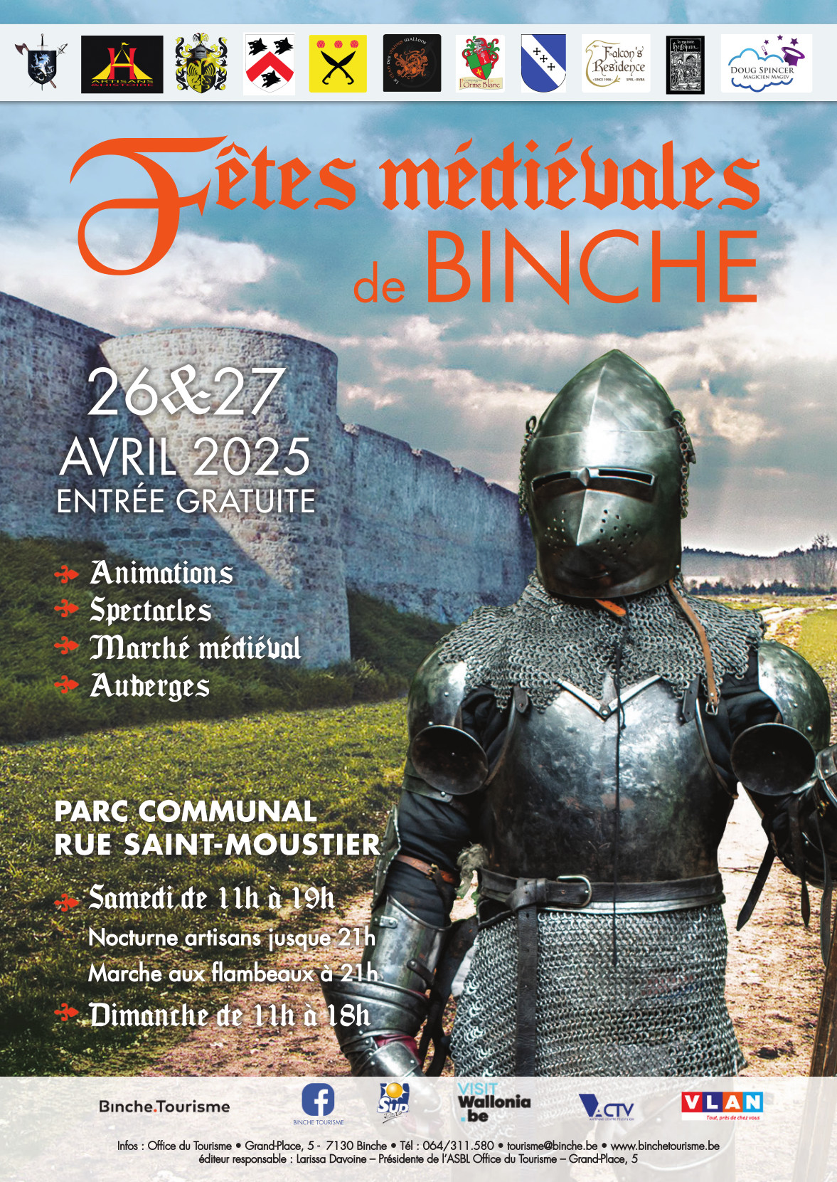 Affiche Fêtes Médiévales 2025