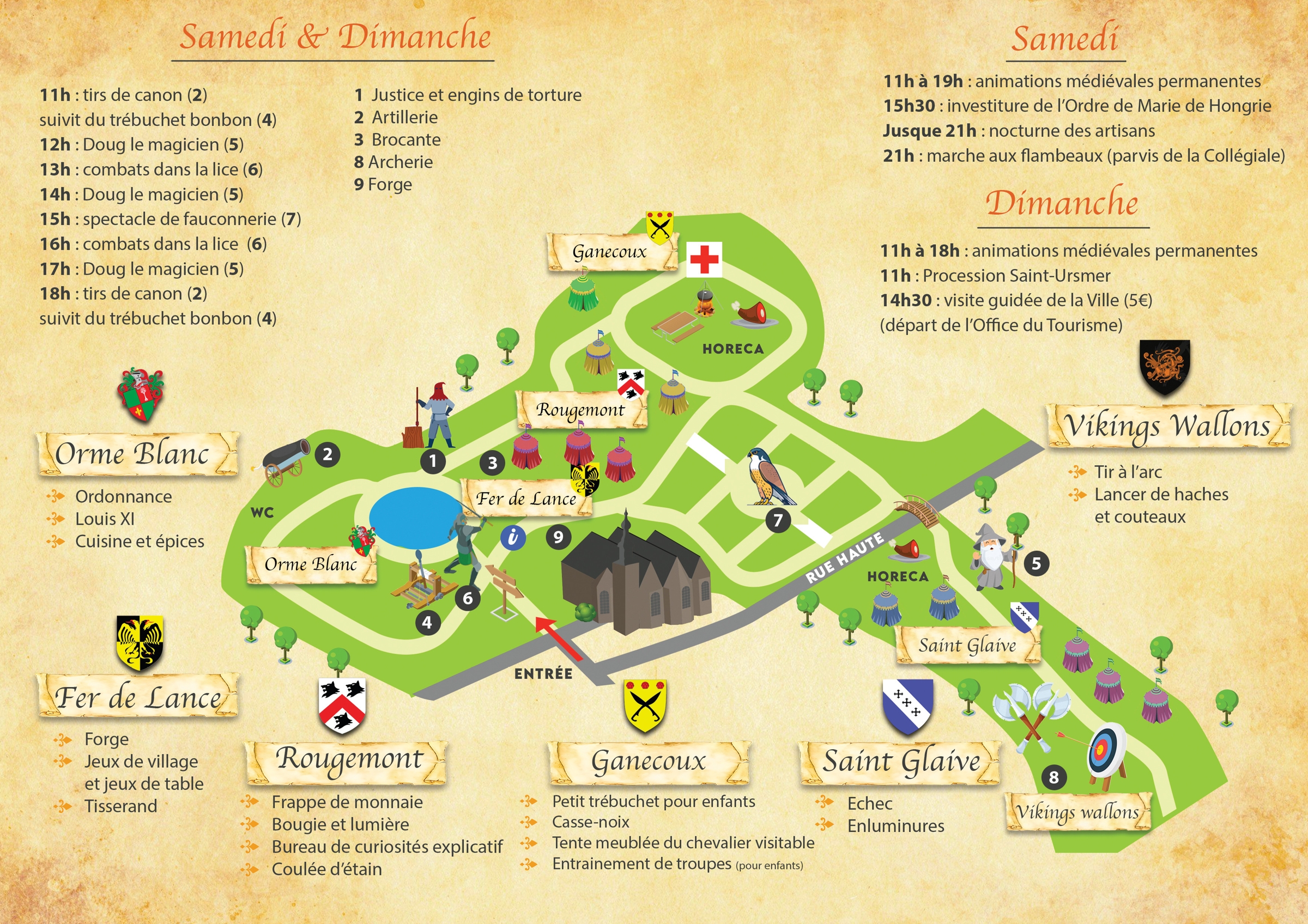 Programme Fêtes Médiévales
