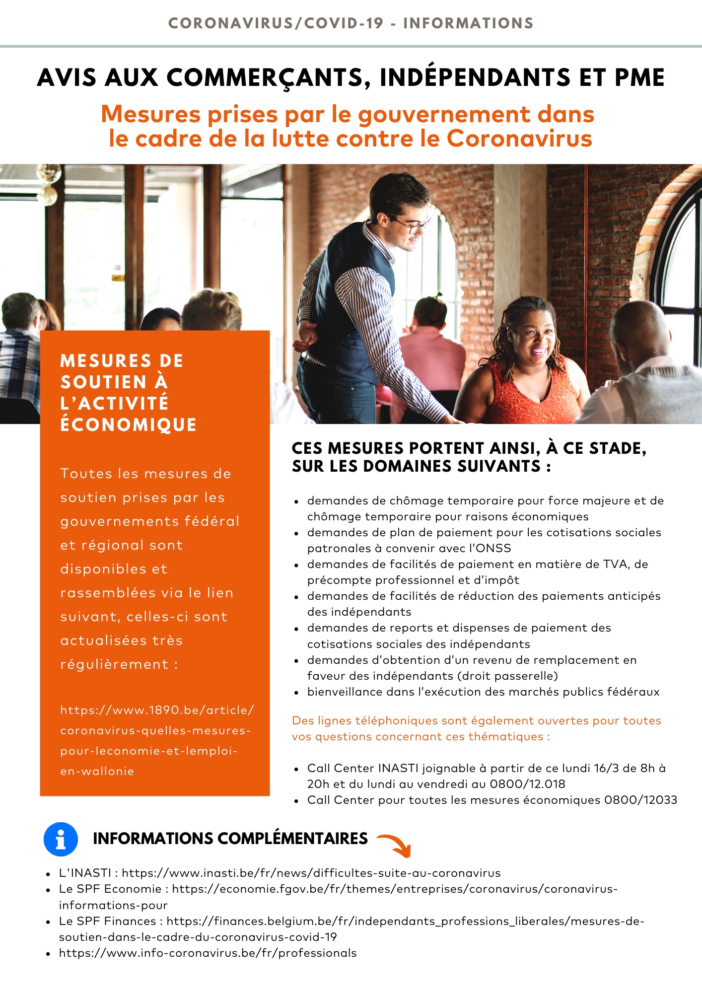 mesures commerçants 