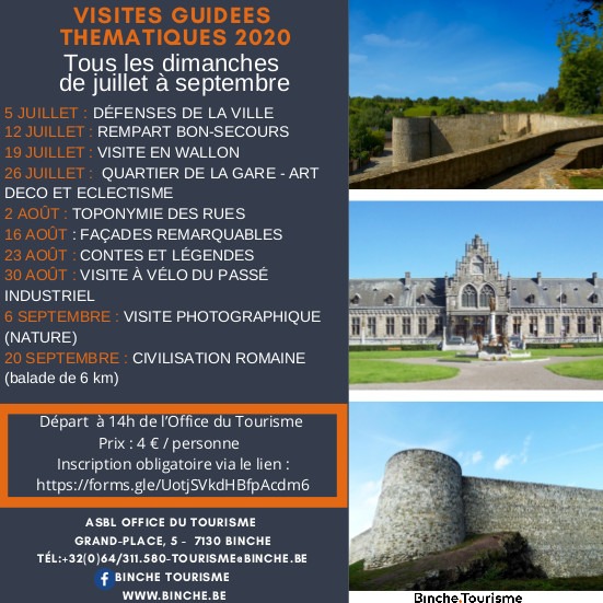 Visites guidées thématiques 2020